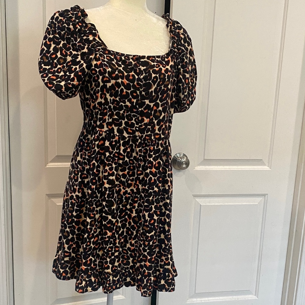 Who What Wear Leopard Print Dress
